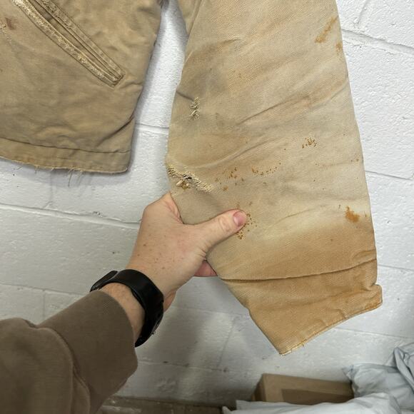 Vintage Carhartt Blanket-Lined Detroit Jacket “Brown” J01 - Picture 6 of 15